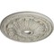 Ekena Millwork Flagstone Medallion (Canopies up to 3 7/8"), 30"OD x 3 7/8"ID x 3 1/4"P, Pot of Cream Crackle CM30FLPCC - alternate 2
